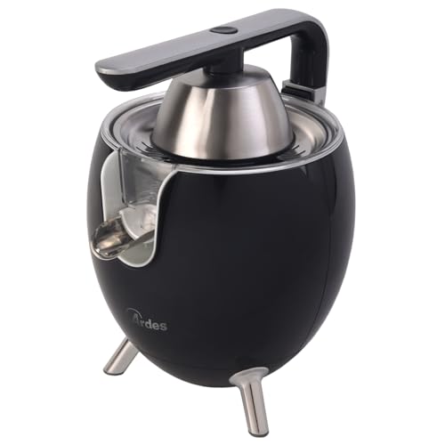 ARDES - ARSPRE03 JUICE ART Entsafter, kleine elektrische Designpresse - Zitruspresse 0,5l mit Edelstahlfilter, 2 Zitruspressekegel - ideal zum Entsaften von Orangen und Granatäpfeln von Ardes