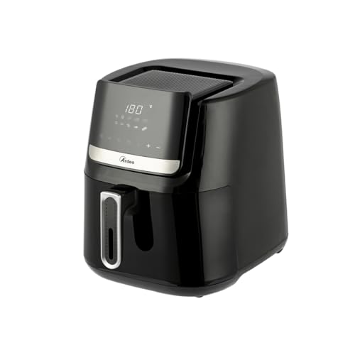 ARDES Eldorada ARFRYA06 ELDORADA 6.5L Digital Air Fryer 6.5 Liter Leistung mit Doppelkorb, Timer, 10 Programme 1600W Schwarz von Ardes