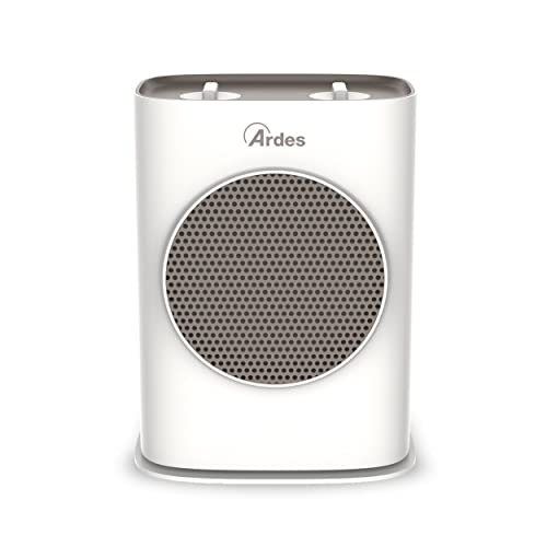 ARDES - AR4P03O SOUND O Oszillierender Keramik-Heizlüfter 1500W, Heizlüfter mit Bedienfeld, oszillierender, geräuschloser Heizlüfter in kompakter und tragbarer Form mit praktischem Handgriff von Ardes