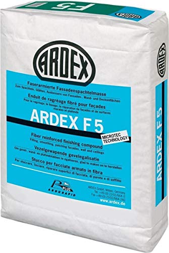 ARDEX Faserarmierte Fassadenspachtelmasse (5 kg) - Grau - Hochviskos - Schnelltrocknend von Ardex