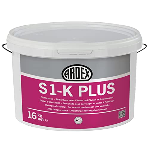 ARDEX S 1-K PLUS Dichtmasse 16 KG Abdichtung Fliesen Innenbereich Bad Dusche von Ardex