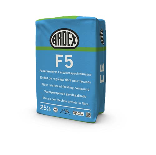 Ardex F 5 Faserarmierte Fassaden-Spachtelmasse / Spachtel für Innen und Außen / 25 Kg von Ardex