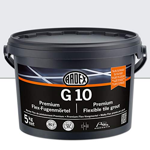 Ardex G10 Premiumfuge Fugenmörtel Flexmörtel 5kg (hellgrau) von Ardex