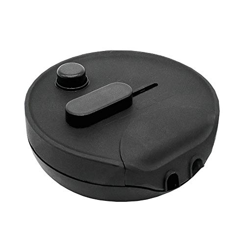 Fußdimmer 60-300W Schwarz Rund Universal-Dimmer Dimmer Halogen und Glühlampen 230V Mod. 1012S von Arditi Lighting Components