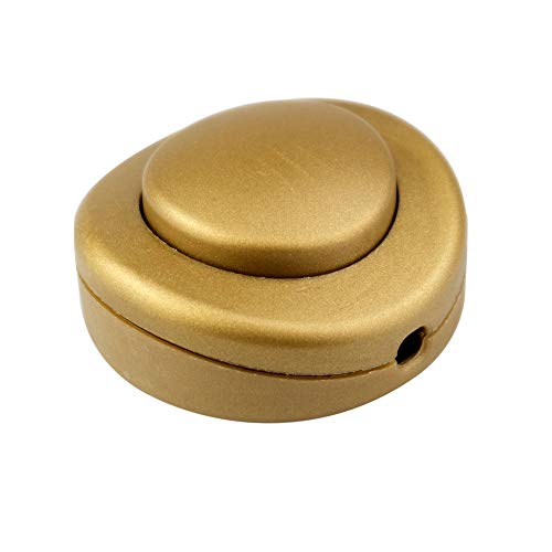 Arditi Fußschalter Unipolar Fußschalter 250V für Flachkabel H03Vvh2-F 2X0,75 mm2 und Tondi Bipolari H03Vv-F 2X0.75 mm2, Art.350Vp Gold Ean1 S10, 250, Int. - 022568 von Arditi