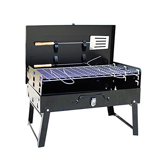 Ardorman BBQ Holzkohlegrill Tragbar Campinggrill, Faltbare Campinggrill Holzkohle Kla-ppbar| Portable Grill Charcoal Für Camping Garden Backyard Picknick von Ardorman