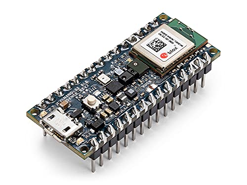 Arduino Nano 33 BLE Sense Rev2 with Headers [ABX00070] – 3,3 V AI-fähiger Board Mikrofon Gestensensor Edge Computing TinyML von Arduino