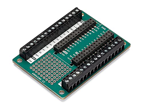 Arduino Nano Screw Terminal Adapter (Single) [ASX00037] – Schraubklemmenadapter Nano-Platinen, ideal für zuverlässige Verbindungen und DIY-Projekte von Arduino