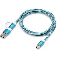 Arduino TPX00094 USB-C Kabel [1x USB-C® - 2x USB-C®, USB-A] 1m Weiß, Türkis von Arduino