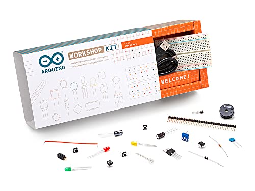 Arduino Workshop Kit [AKX00013] – Komplettes Kit zum Erlernen von Elektronik und Programmierung, ideal für Anfänger und Enthusiasten von Arduino