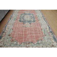 200x300 Teppich Für Schlafzimmer, Teppichläufer, Boho Pastell Rot Grün, 160x300 2402077422 von AreaRugStore