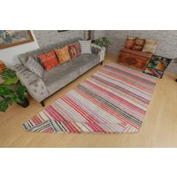 5X10 Kelim Teppich, Teppich Für Schlafzimmer, 5'3" X 10'5", Hanf, 2202224525 von AreaRugStore