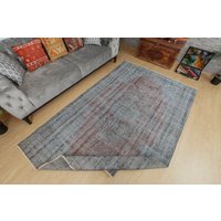 Handgeknüpfter Teppich, Vintage Verblasster Großer Küchenteppich, 5'5 "x 9 "Fläche 2111243392 von AreaRugStore