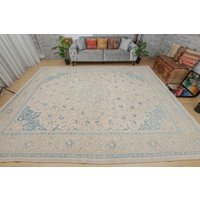 Vintage Aserbaidschan Teppich 10X40, Für Wohnzimmer, 240 X 320 cm, Beige 2112254298 von AreaRugStore