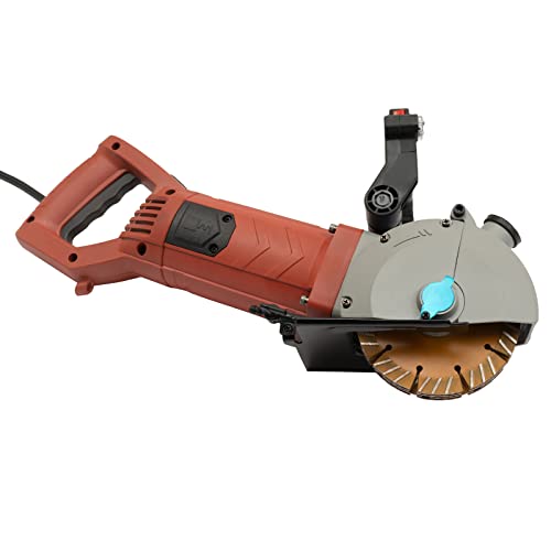 Mauernutfräse Schlitzfräse, Schlitzmaschine mit Laser, Elektrische Schlitzfräse Mauerfrase mit 5 Messern für Beton, Holz und mehr von Areao