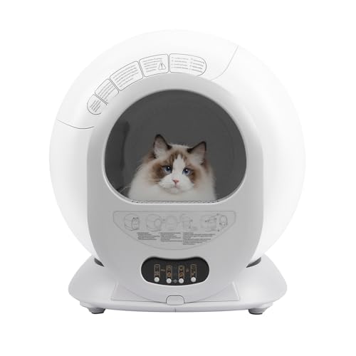Selbstreinigende Katzentoilette, Automatisch Füllende Katzenklo Geruchskontrolle, herausnehmbarer Katzenstreu-Filter, für Katzen mit einem Gewicht von 2,2 bis 17,6 Pfund. von Areao