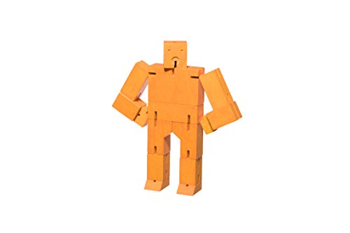 Areaware DWC2O Cubebot Holzspielzeug, klein, Orange von Areaware