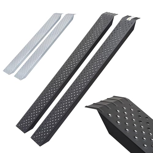 Arebos 2X Auffahrrampe | Motorrad Verladerampe | Verladeschiene verzinkter Stahl | 200kg pro Stück, 400kg pro Paar | Auffahrschienen Motorrad ATV Quad PKW Auto Laderampe | Anhängerrampe | Anthrazit Arebos 2X Auffahrrampe | Motorrad Verladerampe | Verladeschiene verzinkter Stahl | 200kg pro Stück, 400kg pro Paar | Auffahrschienen Motorrad ATV Quad PKW Auto Laderampe | Anhängerrampe | Anthrazit von Arebos