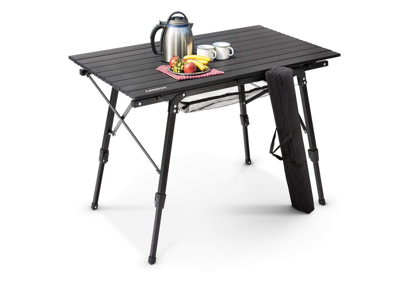 Arebos Campingtisch Fallttisch Reisetisch klappbar für Camping, Picknick&Balkon 120x70 cm (1x Tisch), Belastbarkeit: 30 kg von Arebos