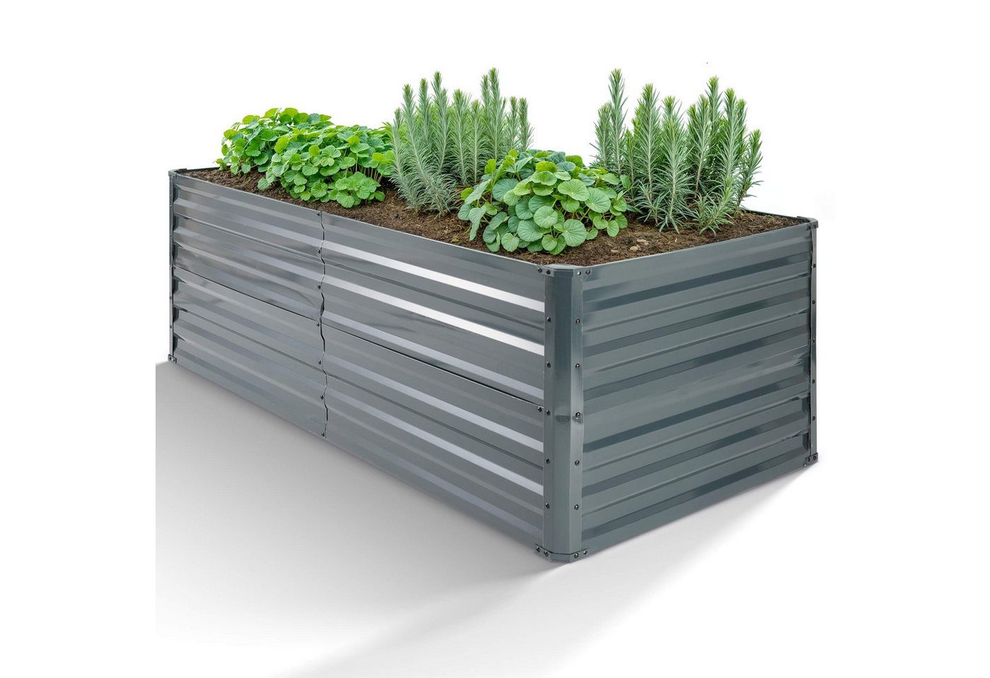 Arebos Hochbeet Gartenbeet Pflanzbeet Gemüsebeet für Garten & Terrasse 240x90x79 cm (Max. Belastbarkeit: 1700 kg), Witterungs- & UV-beständig von Arebos