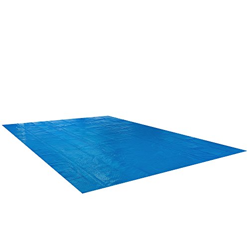 Arebos Pool Solarabdeckplane eckig 8 x 5 m Blau | Solarplane Stärke 400 µm | Solarfolie zuschneidbar | Poolheizung Wassererwärmung | Wärmeplane von Arebos