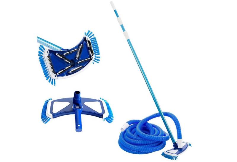 Arebos Poolbodensauger Poolbürste, Poolreiniger, Pool, Bodenreiniger, Saugbürste, (Set), Schlauch: 11 m von Arebos