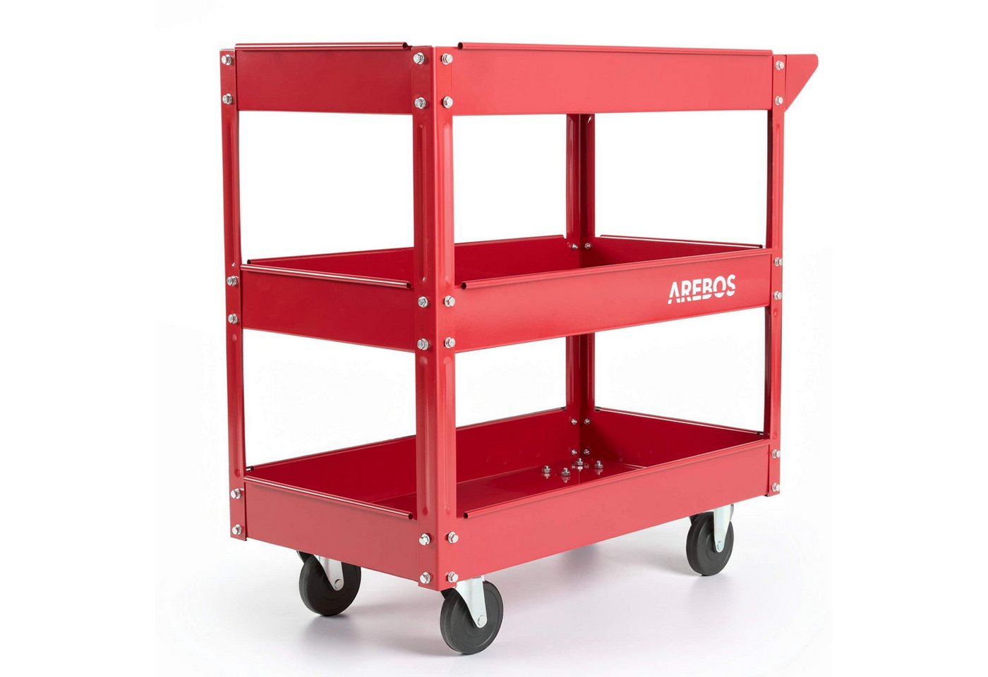 Arebos Werkstattwagen Werkstatt-Rollwagen, Werkzeugwagen, Belastbarkeit bis zu 100 kg, 3 Fächer, max. Traglast:100,00 kg Arebos Werkstattwagen Werkstatt-Rollwagen, Werkzeugwagen, Belastbarkeit bis zu 100 kg, 3 Fächer, max. Traglast:100,00 kg von Arebos