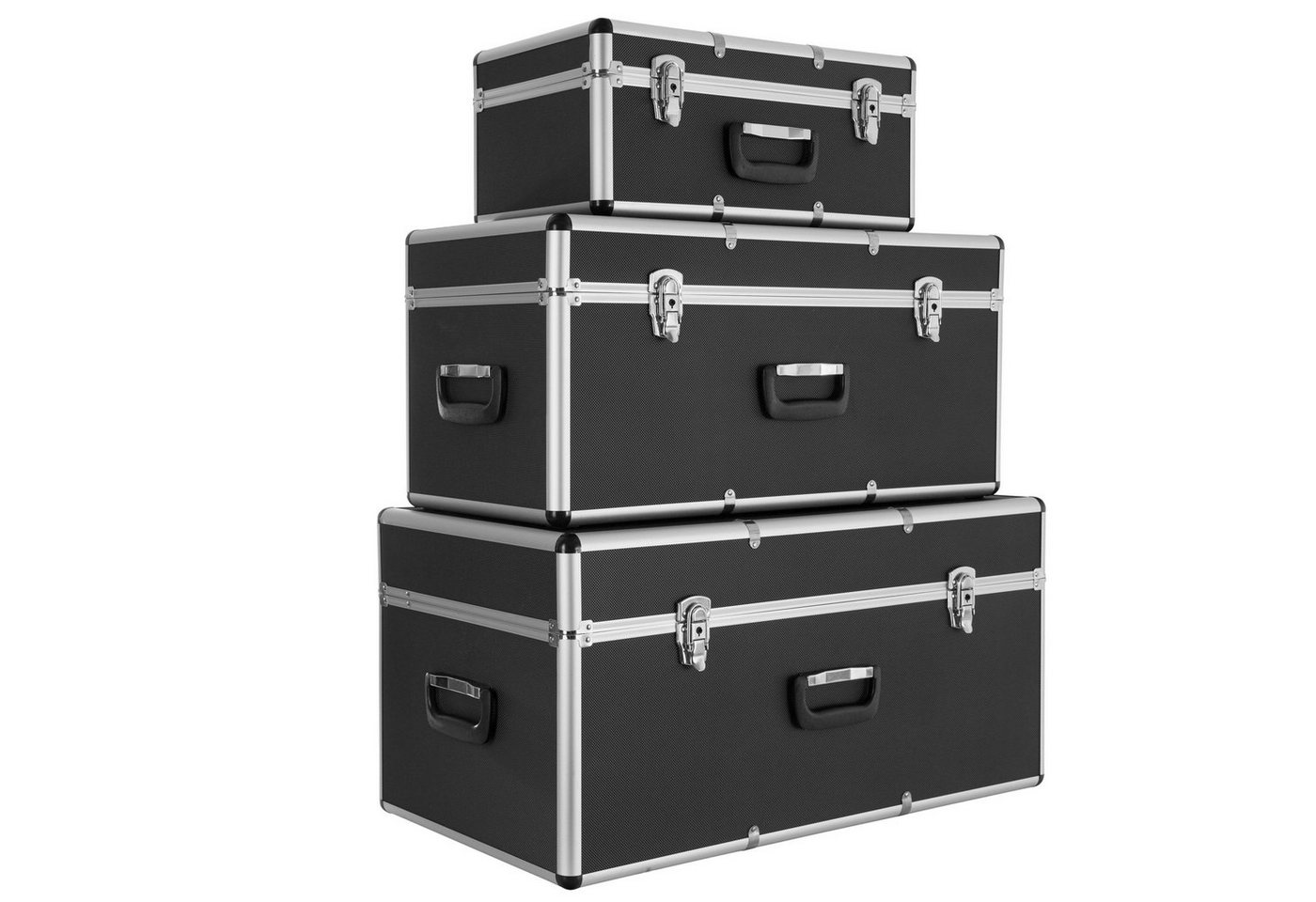Arebos Werkzeugbox 3er Set Transportkoffer, abschließbar, verschiedene Grössen (Set, 3 St) von Arebos