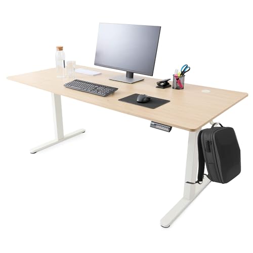 Arebos elektrisch höhenverstellbarer Schreibtisch 160x80 cm | Memory-Funktion | Verstellbarer Computertisch 72-118 cm | Standing Desk | ergonomischer Bürotisch | Steh-Sitz Tisch | Beige Arebos elektrisch höhenverstellbarer Schreibtisch 160x80 cm | Memory-Funktion | Verstellbarer Computertisch 72-118 cm | Standing Desk | ergonomischer Bürotisch | Steh-Sitz Tisch | Beige von Arebos