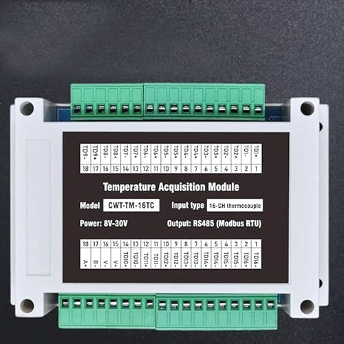 16 Kanäle K-Typ Thermoelement RS485 Modbus RTU Temperaturerfassungsmodul von ArecaIoT