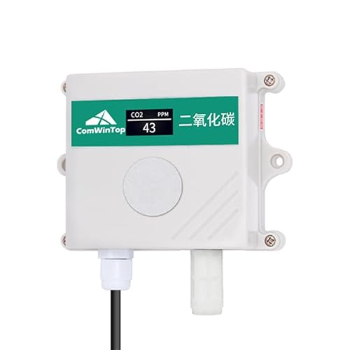 Kohlendioxidsensor Landwirtschaftliches Gewächshaus Hochpräziser industrieller 0-10000 ppm RS485 CO2-Sender mit Display von ArecaIoT