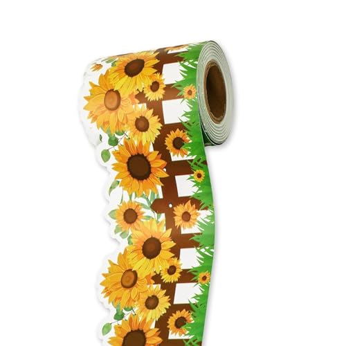 10 m Sonnenblumen Klassenzimmer Bordüren Schulanfang Pinnwand Zierleisten Blumen Pinnwand Bordüren von Arecobticy