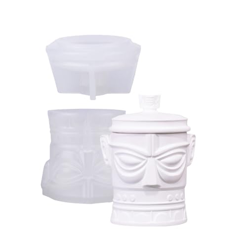 Flexibles Silikonhandwerk für Harz Sanxingdui und dekorative Behälter, Heimdekoration, lässiger Gebrauch, wiederverwendbarer Gips, Sanxingdui von Arecobticy