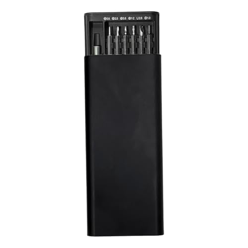 Kompaktes 25-in-1-Schraubendreher-Werkzeug-Set mit ergonomischem Aluminiumgriff und Box für Elektronik-Reparaturen von Handys und Computern Kompaktes 25-in-1-Schraubendreher-Werkzeug-Set mit ergonomischem Aluminiumgriff und Box für Elektronik-Reparaturen von Handys und Computern von Arecobticy