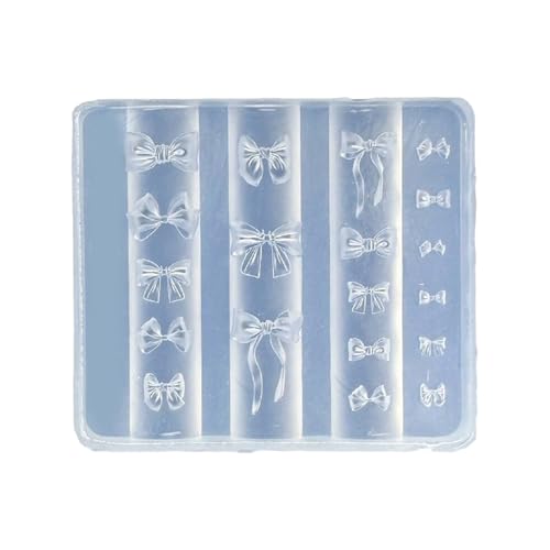 Professionelle Nagelkunst-Formen, zarte Form, kleines Zubehör, Form, Nägel, dekorative Formen für Salon, Maniküre, Dekorationen, Silikon-Schleife, Nagelform von Arecobticy