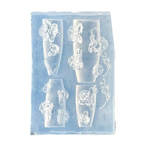 Silikon-Nägel-Formen für Nägel, Modellierformen, zarte Dekorationen, Silikon-Werkzeuge, Schnitzen, Nagelzubehör, Form von Arecobticy