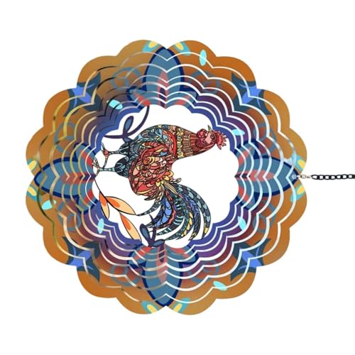 Skurriles Metall-Windspiel, dynamisches Bewegungsdesign, geeignet für Urlaub, Veranda, Schlafzimmer, Wohnzimmer, Fenster, Urlaub, Windspiel, Dekorationen von Arecobticy