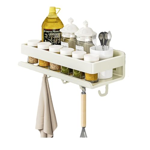 Verstellbarer, wandmontierter Organizer, platzsparende Aufbewahrungslösung, tragbar, für Küchenzubehör, Badezimmerzubehör, einfache Installation, Wandregal Verstellbarer, wandmontierter Organizer, platzsparende Aufbewahrungslösung, tragbar, für Küchenzubehör, Badezimmerzubehör, einfache Installation, Wandregal von Arecobticy