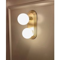 Franque Art Deco Handgemachte Wandleuchte - Einzigartige Beleuchtung, Design Waschtischbeleuchtung, Messingguss Wandleuchte von ArelLighting