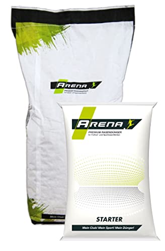 ARENA Fairway Rasen Frühjahrspaket I Premium Fairway Saatgut mit Starterdünger 10+15+10 I tiefschnittverträglich I Fairway Regeneration Paket I für 200 m² von Arena