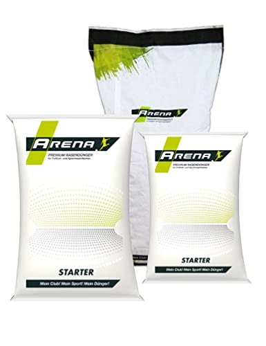 ARENA Fairway Rasen Frühjahrspaket I Premium Fairway Saatgut mit Starterdünger 10+15+10 I tiefschnittverträglich I Fairway Regeneration Paket I für 400 m² von Arena