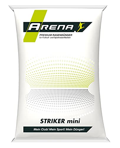 ARENA Herbstdünger Rasendünger 25kg I kaliumbetonter Rasen Dünger für den Herbst I feingranuliert I Striker mini 10+0+21(+6 MgO) von Arena