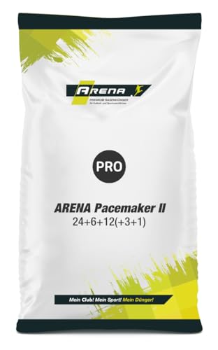 ARENA Rasen Langzeitdünger Pacemaker II 8kg I ideal für Frühjahr und Sommer I 10 Wochen Langzeitwirkung I 24+6+12(+3+1) von Arena