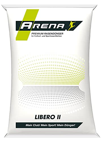 ARENA Rasendünger Frühjahrsdünger I Profi Dünger feingranuliert für hochwertigen Rasen I Libero II mini 25kg von Arena