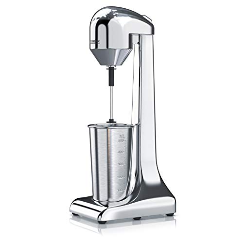 Arendo - Drink Mixer - Eiweiß Shaker - Getränkemixer - elektrischer Standmixer - 500 ml Becher - 22.000 U min - 2 Geschwindigkeitsstufen - Fitness Protein Drinks Smoothies Milchshakes Cocktails von Arendo