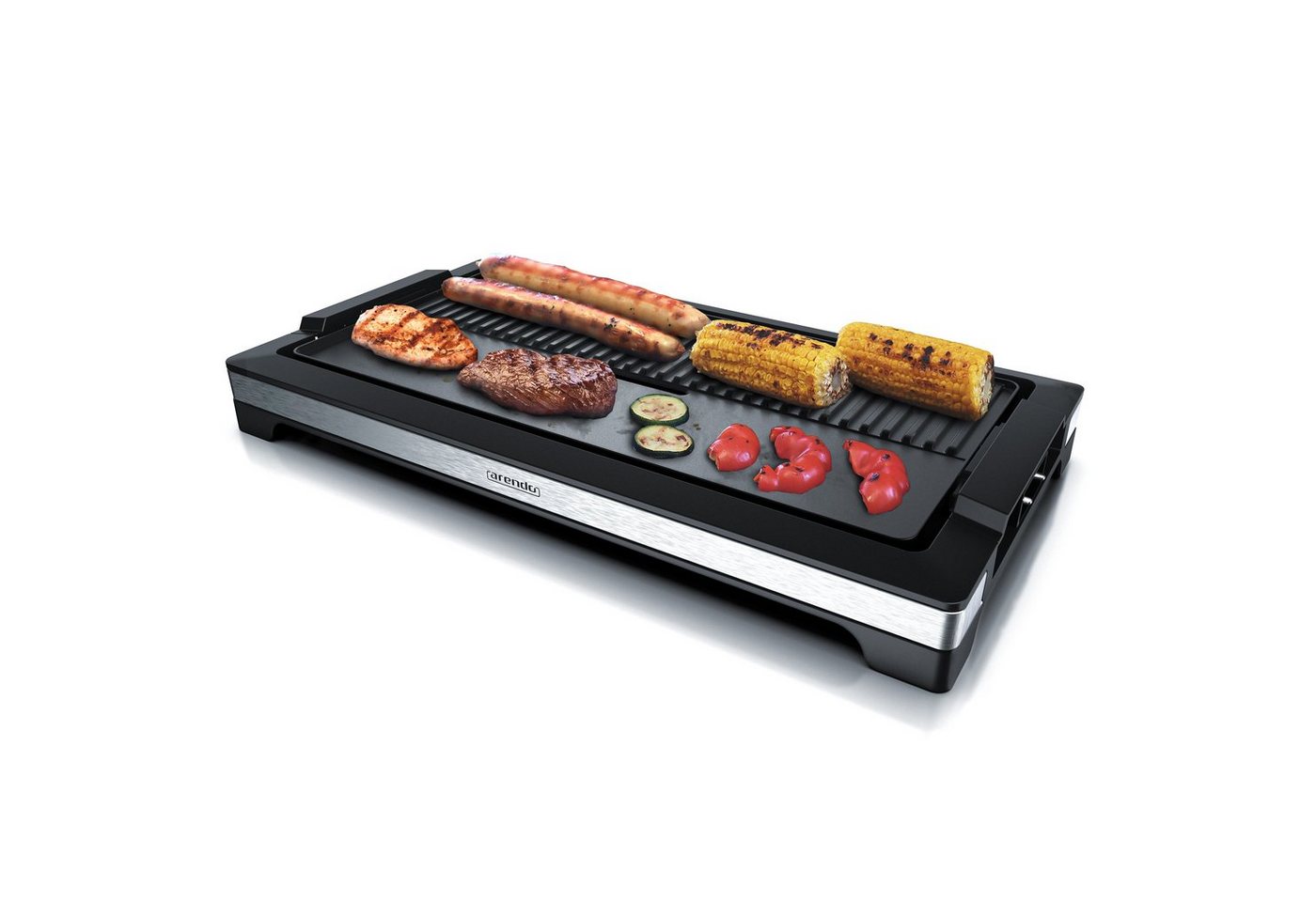 Arendo Tischgrill, 2200 W, Elektrisch, XXL Elektrogrill, abnehmbare Platte, Fettauffangschale von Arendo