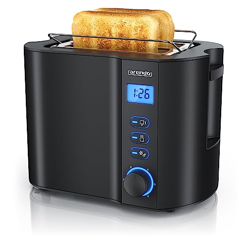 Arendo - Toaster 2 Scheiben Edelstahl mit Restzeitanzeige - 800 Watt - Doppelwandgehäuse - Integrierter Brötchenaufsatz - 6 Bräunungsgrade - kurz - Brotscheibenzentrierung – beleuchtetes LCD-Display Arendo - Toaster 2 Scheiben Edelstahl mit Restzeitanzeige - 800 Watt - Doppelwandgehäuse - Integrierter Brötchenaufsatz - 6 Bräunungsgrade - kurz - Brotscheibenzentrierung – beleuchtetes LCD-Display von Arendo