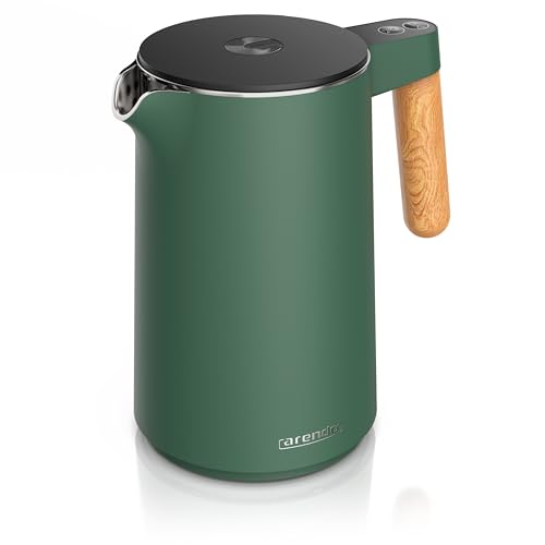 Arendo - Wasserkocher Edelstahl mit Temperatureinstellung - 45°C-100°C - 1.5 Liter - Doppelwand - BPA frei - Warmhaltefunktion - Teekocher mit Temperaturanzeige - Griff Cool Touch - grün Arendo - Wasserkocher Edelstahl mit Temperatureinstellung - 45°C-100°C - 1.5 Liter - Doppelwand - BPA frei - Warmhaltefunktion - Teekocher mit Temperaturanzeige - Griff Cool Touch - grün von Arendo