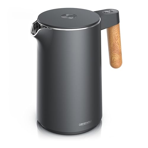 Arendo - Wasserkocher mit Temperatureinstellung - Edelstahl - 45-100 Grad - 1.5 Liter - Doppelwand - BPA frei - Warmhaltefunktion - Teekocher mit Temperaturanzeige - Griff Cool Touch - Cool Grey Arendo - Wasserkocher mit Temperatureinstellung - Edelstahl - 45-100 Grad - 1.5 Liter - Doppelwand - BPA frei - Warmhaltefunktion - Teekocher mit Temperaturanzeige - Griff Cool Touch - Cool Grey von Arendo