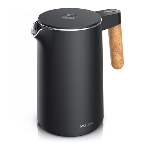 Arendo - Wasserkocher mit Temperatureinstellung - Edelstahl - 45-100 Grad - 1.5 Liter - Doppelwand - BPA frei - Warmhaltefunktion - Teekocher mit Temperaturanzeige - Griff Cool Touch - schwarz matt Arendo - Wasserkocher mit Temperatureinstellung - Edelstahl - 45-100 Grad - 1.5 Liter - Doppelwand - BPA frei - Warmhaltefunktion - Teekocher mit Temperaturanzeige - Griff Cool Touch - schwarz matt von Arendo